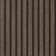 (Dark Oak Black 39109-3) AS Creation Wooden Slats 3D Panel Wallpaper