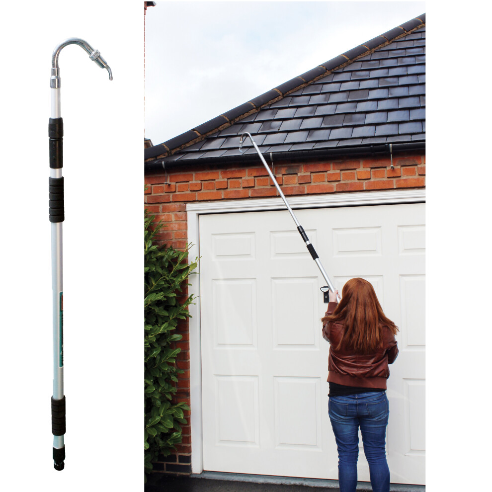 Large Telescopic Extendable Gutter Cleaner Pole Pipe Water Drain Roof Hose 185cm