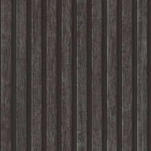 (Charcoal Black 39109-4) AS Creation Wooden Slats 3D Panel Wallpaper