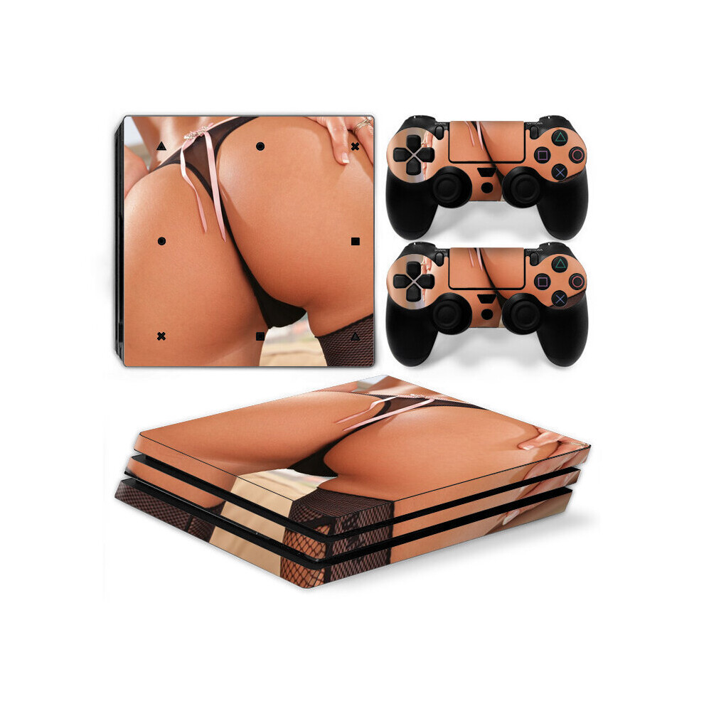 Funky Planet (Ass) Ps4 Pro Pvc Stickers For Console + 2 Controllers