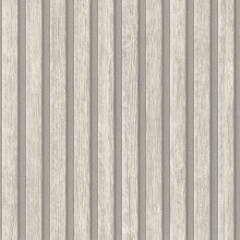 (Off White Silver Grey 39109-5) AS Creation Wooden Slats 3D Panel Wallpaper