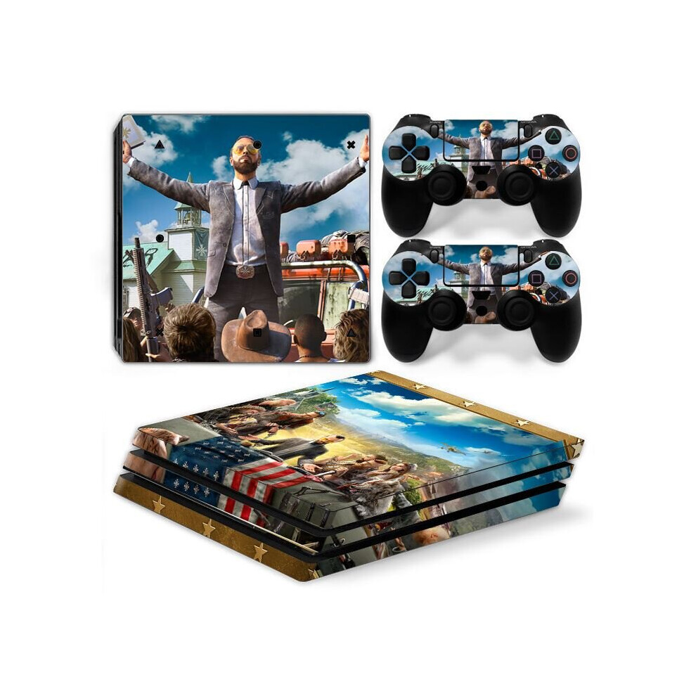 (Far Cry) PS4 PRO PVC Stickers for Console + 2 Controllers