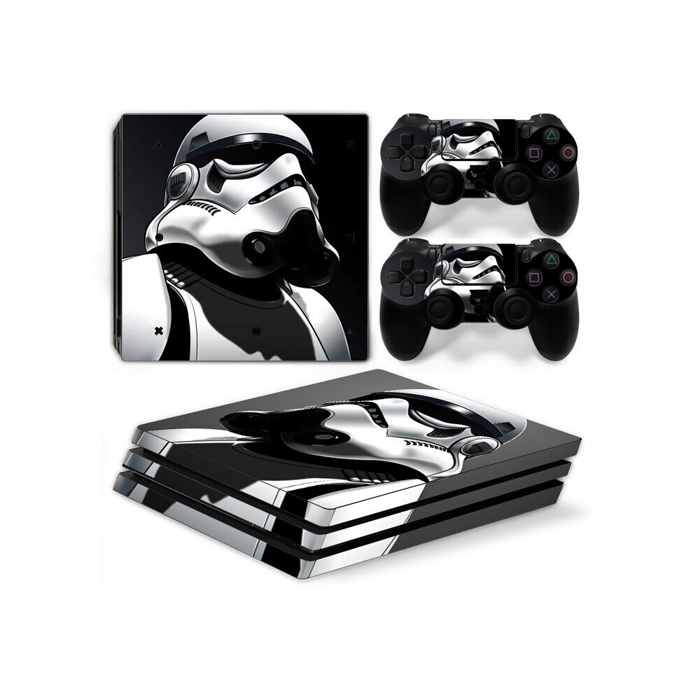 Funky Planet (Stormtropper) Ps4 Pro Pvc Stickers For Console + 2 Controllers