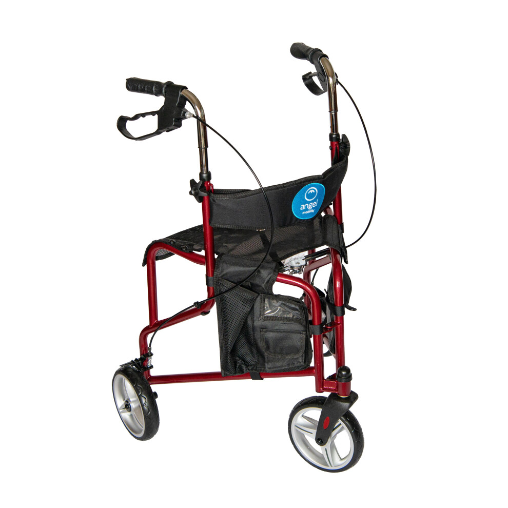 Angel Mobility AMR005 tri Walker Rollator Zimmer Frame With Seat Lightweight Folding Walking Frame