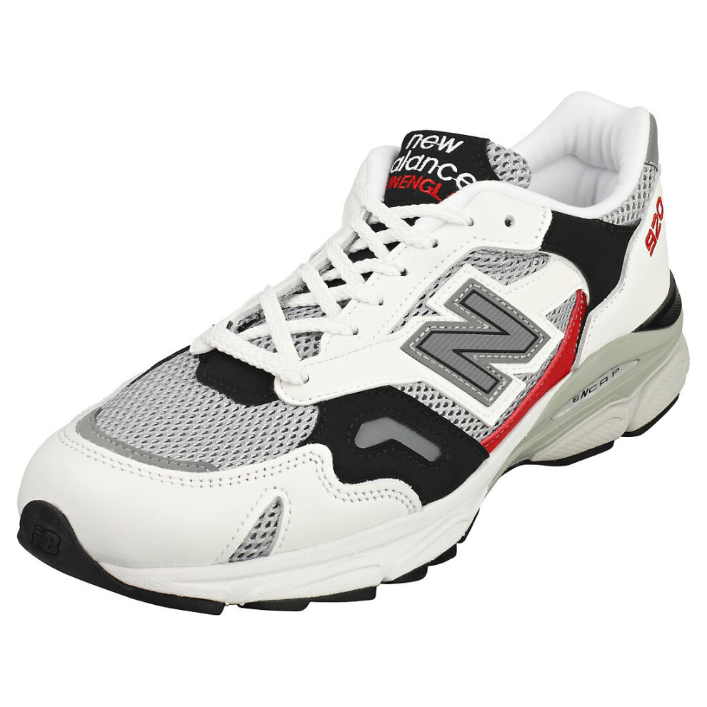 New Balance 920 Mens Casual Trainers in White Grey - 7 UK