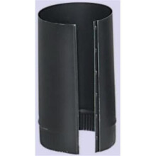 Gray Metal Products Inc. 8-24-600A 8 Inch x 12 Inch 24-ga Snap-Lock Black Stovepipe