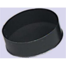 Gray Metal Products Inc. 6-603LE 6 Inch 24-ga Snap-Lock Black Stovepipe Tee Cover