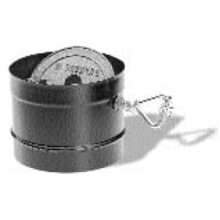M & G Duravent 8DBK-DS Dura-Vent 8 Inch DuraBlack Stovepipe Adaptor with Damper Section
