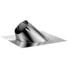 M & G Duravent 6DT-F6 6 Inch Dura Vent Duratech Flashing 0/12-6/12 Pitch Galvanized storm Collar Not Included