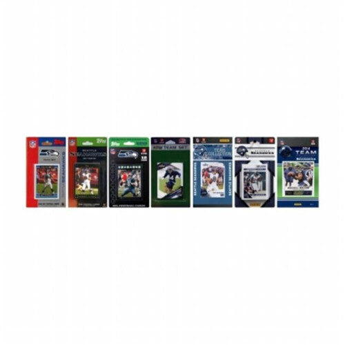 Relic NFL Seattle Seahawks 7 Different Licensed Trading Card Team Sets