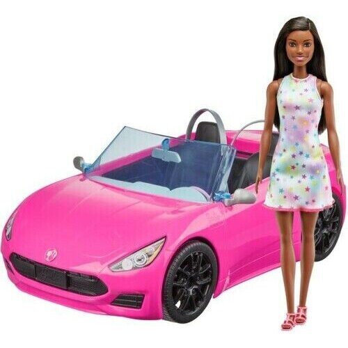 Barbie Barbie - carro convers   vel e boneca morena 1