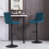 AINPECCA (TEAL) 2Pcs Bar Stools Velvet Swivel Chairs Kitchen 6
