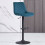 AINPECCA (TEAL) 2Pcs Bar Stools Velvet Swivel Chairs Kitchen 2