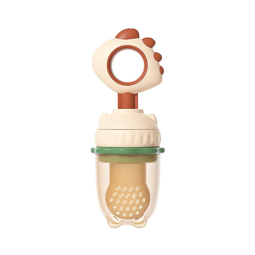 (Dinosaur) Baby Fruit Feeder Silicone Food Dispenser Pacifier Teething Relief Toy For Infant