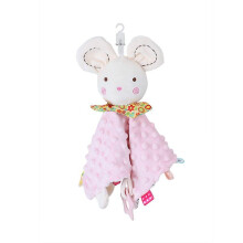 (Pink Mouse) Baby Security Blanket Soft Stuffed Animal Appease Towel For Newborn Baby