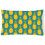 Pineapples on Teal Canvas Fabric Decorative Pillow 1