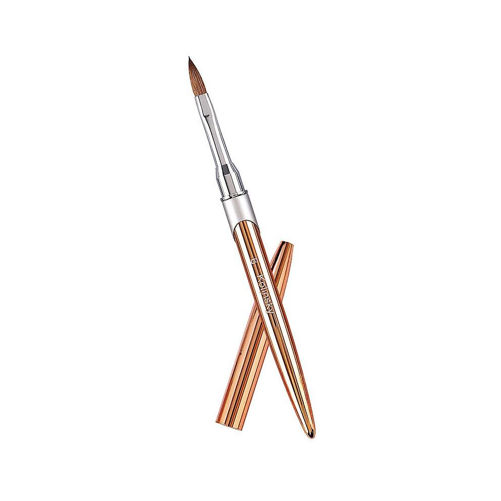 (6) Acrylic Nail Art Brush Kolinsky Hair Nail Brush Nail Paint Gel Brush