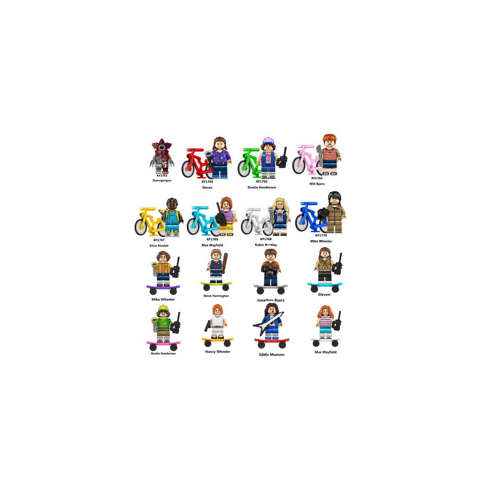 (D) 8PCS Stranger Things Minifigures Toys Fit Lego