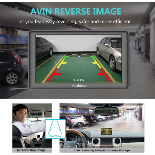 Bluetooth Sat Nav with Reverse Camera UK/EU 2024 Maps 7 inch GPS Navigation for Cars Trucks with Postcode Speed Camera Alert POI 2