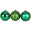 (Dark Green) 15cm/3Pcs Christmas Baubles Shatterproof,Tree Decor 2