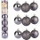 (Dark Grey) 15cm/3Pcs Christmas Baubles Shatterproof,Tree Decor 1