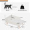 Bingopaw Luxury Cat Bed Stool Dog Sofa Couch Bed Rubber Wood Legs 3