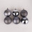 (24Pcs, Dark Grey) 50mm Christmas Baubles Shatterproof,Tree Decorations 3