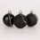 (9Pcs, Black) 50mm Christmas Baubles Shatterproof,Tree Decorations 1