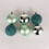 (12Pcs, Turquoise) 50mm Christmas Baubles Shatterproof,Tree Decorations 3