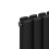NRG (600x1003mm Double, Black) NRG Oval Column Designer Radiator Horizontal Vertical Central Heating Radiator Rads 3
