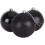 (3Pcs, Black) 10cm Christmas Baubles Shatterproof,Tree Decor 1