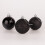 (6Pcs, Black) 60mm Christmas Baubles Shatterproof,Tree Decorations 2