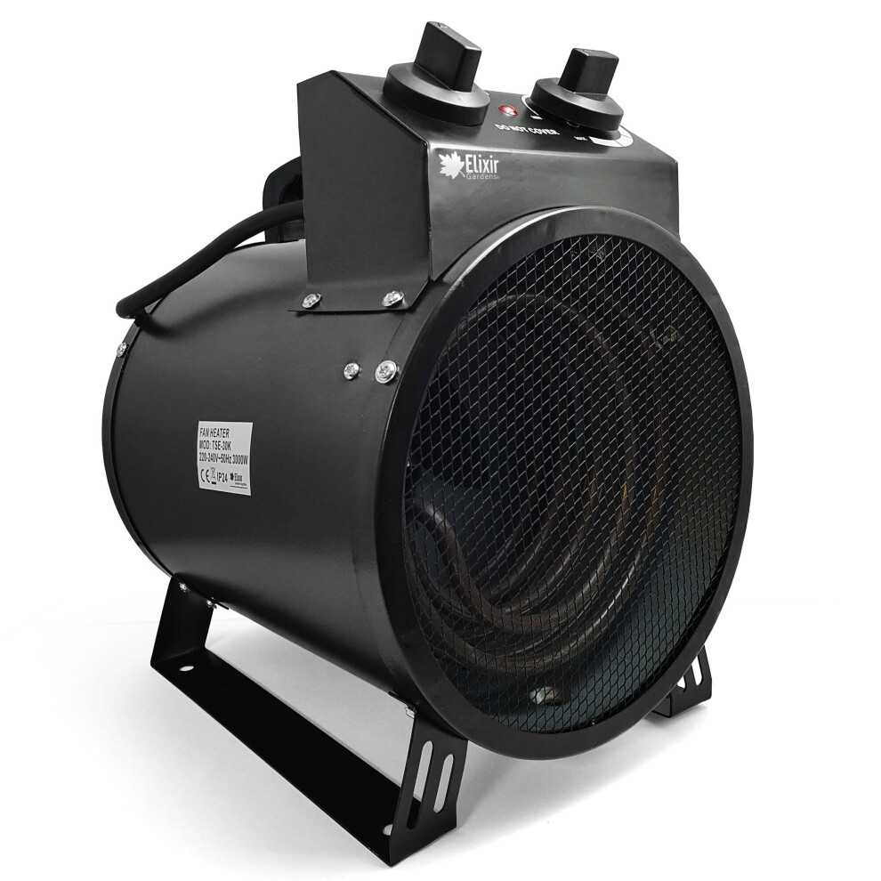 (TSE-30K 3kW) Low Energy Electric Fan Space Heaters | 2kW-3kW Models | Garage, Shed, Greenhouse, Workshop, Basement & Indoor Heating