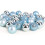 (12Pcs, Light Blue) 30mm Christmas Baubles Shatterproof,Tree Decorations 3