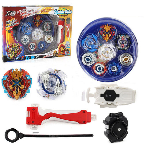 XD168-1 8Pcs Bayblade Beyblade Burst Set with Launcher + Storage Box 2