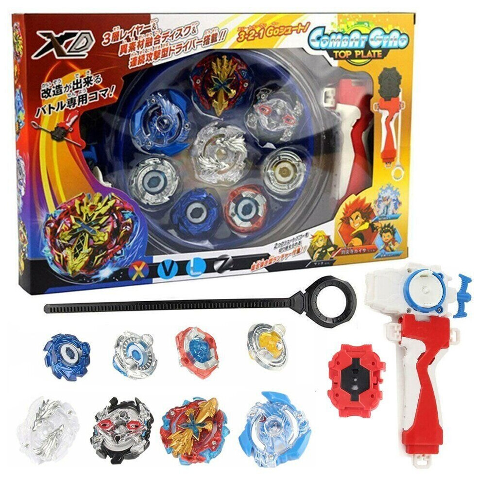 XD168-1 8Pcs Bayblade Beyblade Burst Set with Launcher + Storage Box