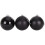 (6Pcs, Black) 10cm Christmas Baubles Shatterproof,Tree Decor 2