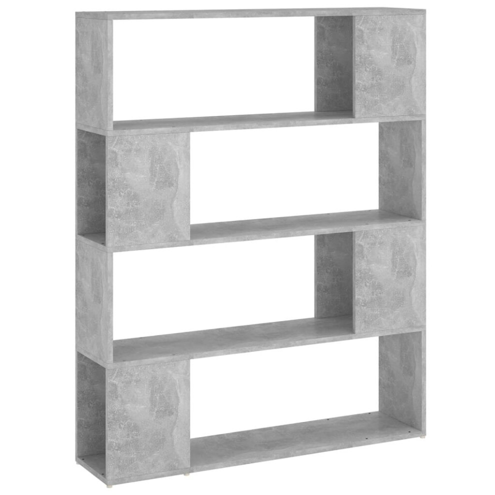 Vidaxl Book Cabinet Room Divider Concrete Grey Privacy Screen Storage Rack