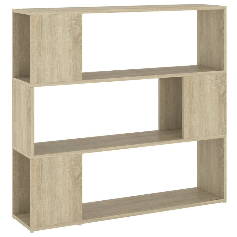 Vidaxl Book Cabinet Room Divider Sonoma Oak Home Privacy Screen Storage Rack