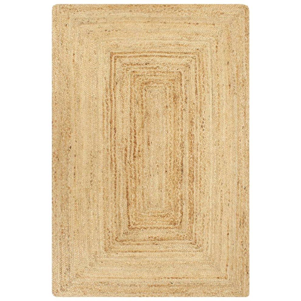 vidaXL Handmade Rug Jute Natural 80x160cm Living Room Flooring Area Carpet Mat