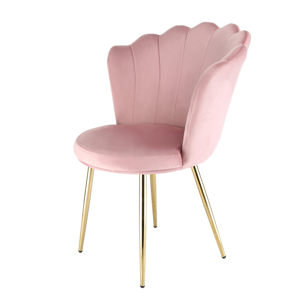 (Pink) Daisy - Velvet Accent Chair