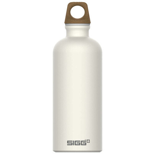 Sigg Aluminium Water Bottle 100% Recyled Materials Eco Friendly - Cream