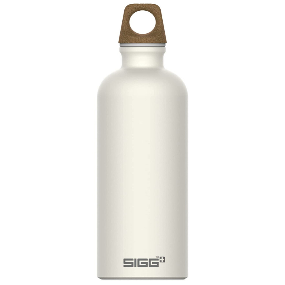 Sigg Aluminium Water Bottle 100% Recyled Materials Eco Friendly - Cream