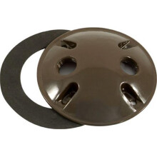 Round Box Cover with Two 0.5 in. Hole, Bronze