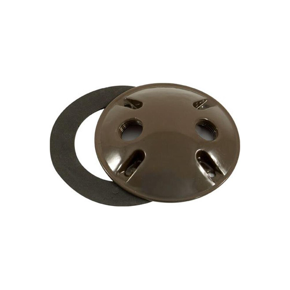 Round Box Cover with Two 0.5 in. Hole, Bronze