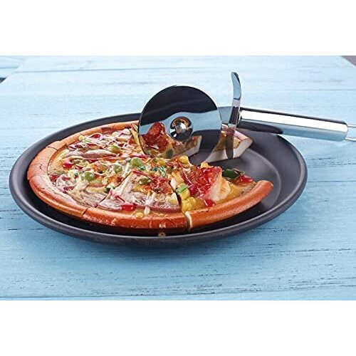 AEX Pizza Cutter Wheel Palette Knife Stainless Steel Sharp Pizza Slicer With Non-Slip Handle