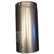 12 in. Pipe Length Galvanized Venting Component for Gas Fireplaces & Gas Stoves