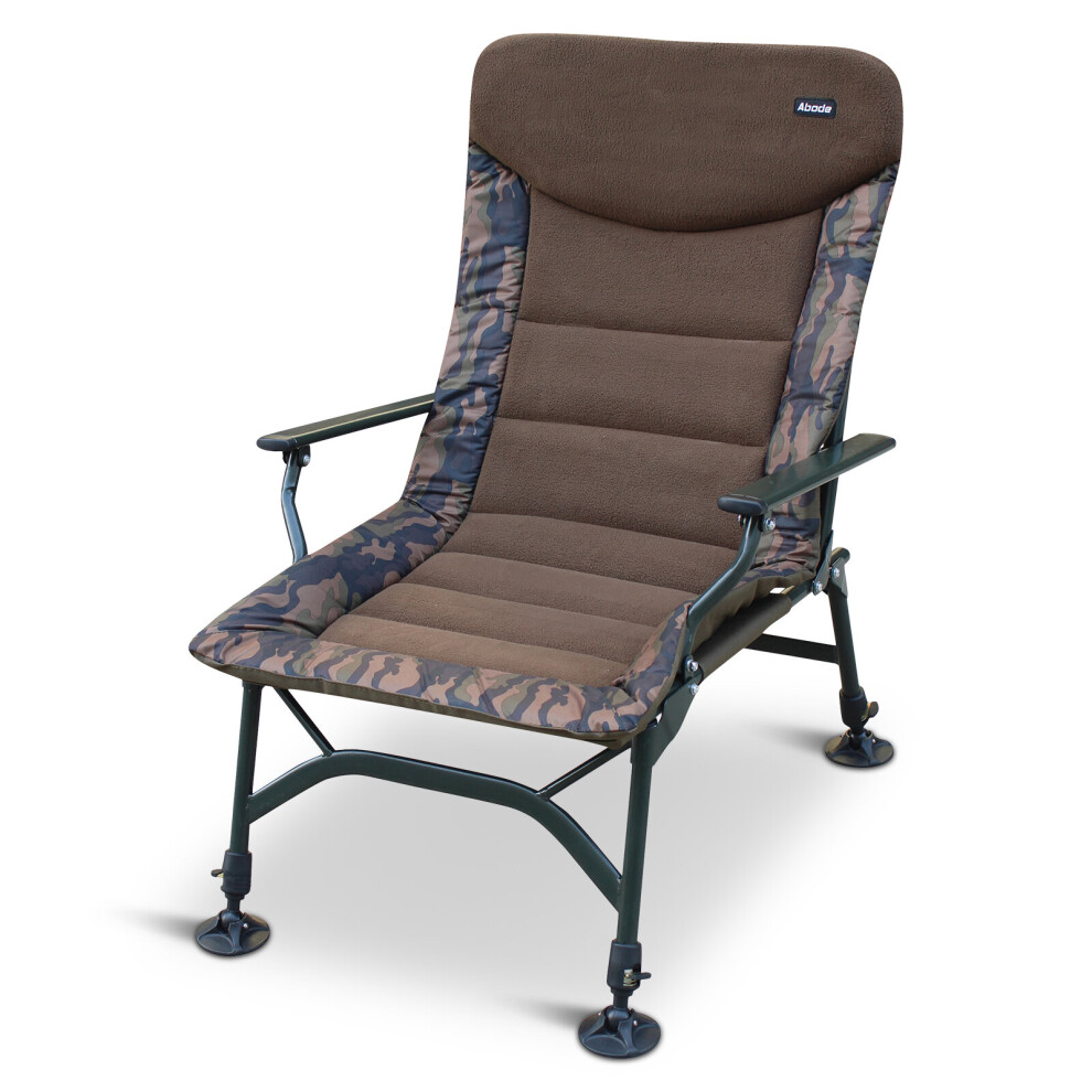 Abode Rip-Stop Urban CAMO Carp Fishing Camping Armchair Chair