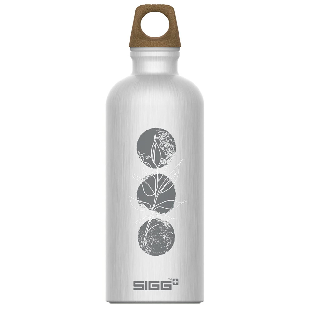 Aluminium Water Bottle Abstract Silver Motif 100% Recyled Eco Friendly