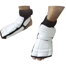 (Small) Playwell Taekwondo White Instep Foot Sparring Guards